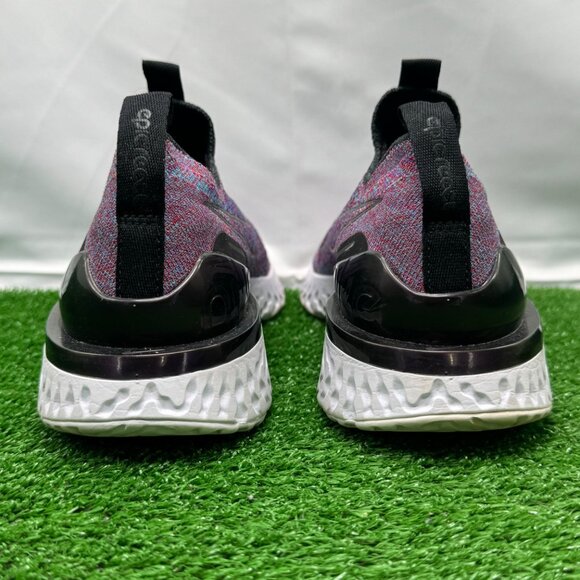 Nike Epic Phantom React Flyknit GS Multi-Color Size 6.5Y Slip On BV1370-002 - Picture 4 of 8